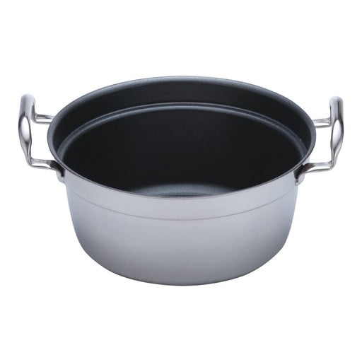 Endo Shoji 27Cm Denji Alpha IH Compatible Stainless Steel Pot Made in Japan-Kiichin - The #1 Place for Japanese Goods in Your Hand!
