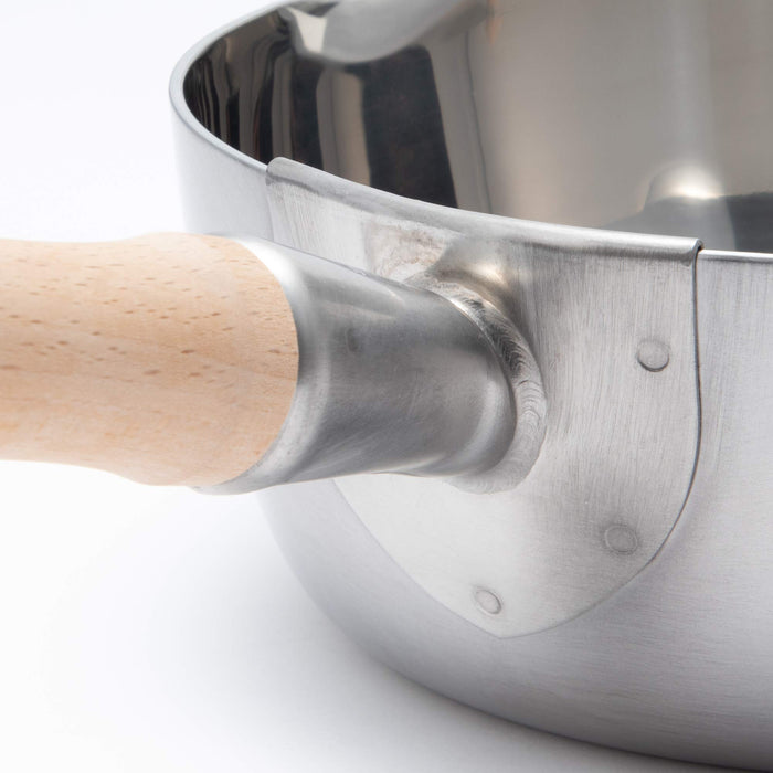 Endo Shoji 15cm Stainless Steel Yukihira Pot for Induction Cookers Japan-Made-Kiichin - The #1 Place for Japanese Goods in Your Hand!