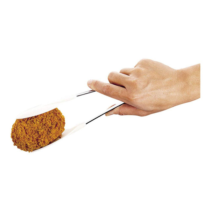 Endo Shoji Tkg Soft Catch Tongs White Commercial Grade BTVI801-Kiichin - The #1 Place for Japanese Goods in Your Hand!