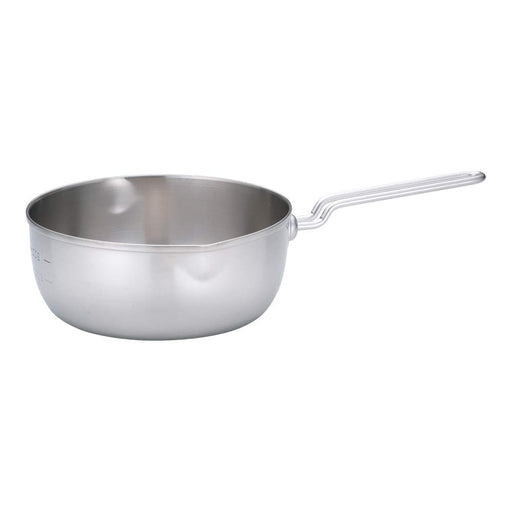 Endo Shoji Yukihira Pot 16cm Triple-Layer Stainless Steel with Handle Japan-Kiichin - The #1 Place for Japanese Goods in Your Hand!