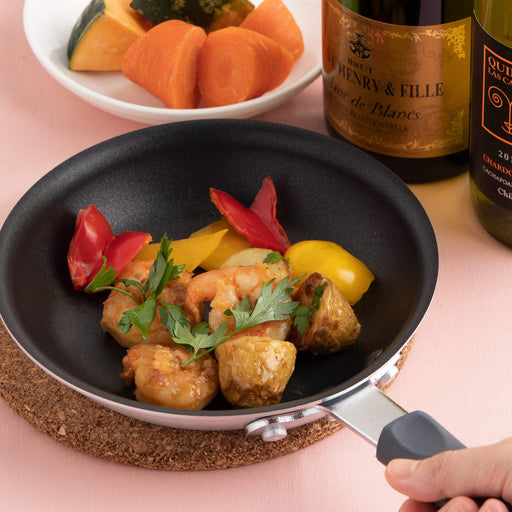 Endo Shoji Tkg 22cm Frying Pan with Teflon Coating for Gas Stoves-Kiichin - The #1 Place for Japanese Goods in Your Hand!