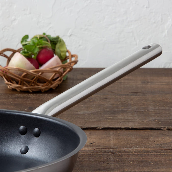 Endo Shoji TKG Stainless Steel Frying Pan 24cm IH Gas Compatible Fluorine-Kiichin - The #1 Place for Japanese Goods in Your Hand!