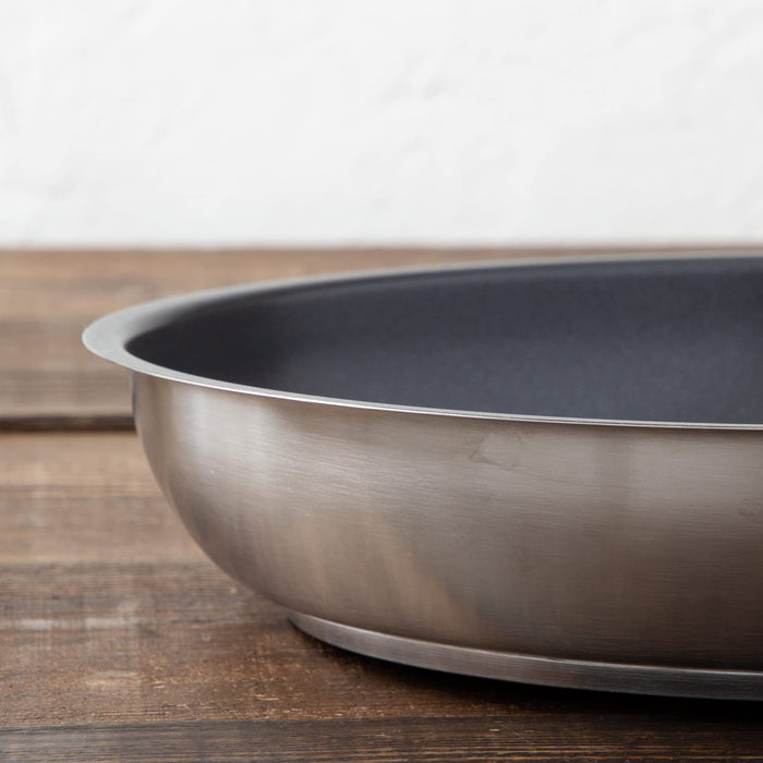 Endo Shoji TKG Stainless Steel Frying Pan 24cm IH Gas Compatible Fluorine-Kiichin - The #1 Place for Japanese Goods in Your Hand!