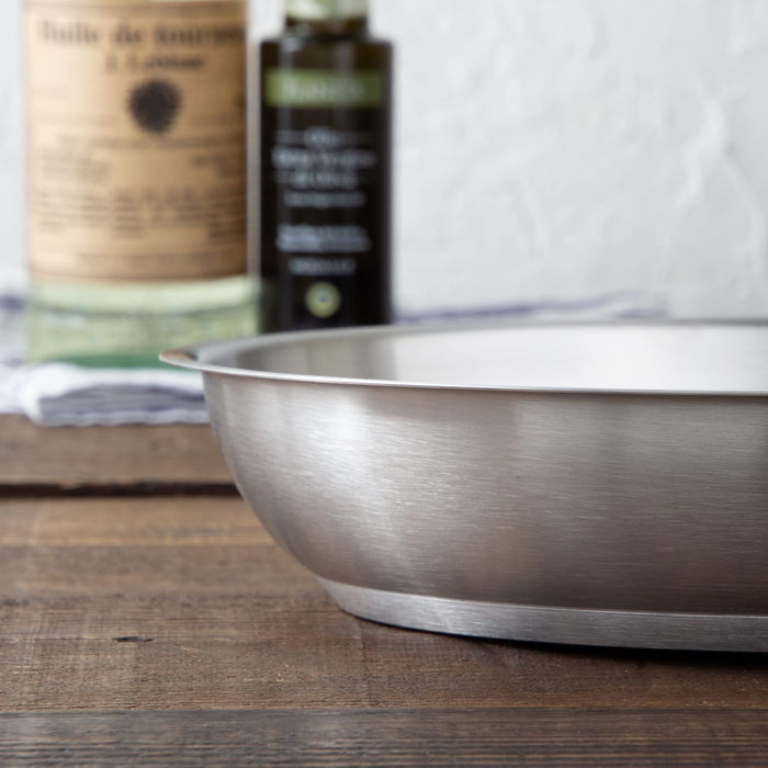 Endo Shoji Tkg 36cm Stainless Steel Frying Pan for Induction & Gas Cooking-Kiichin - The #1 Place for Japanese Goods in Your Hand!