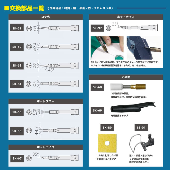 Engineer Kotelyzer SKC-60 Gas Soldering Iron with High-Efficiency Performance-Kiichin - The #1 Place for Japanese Goods in Your Hand!