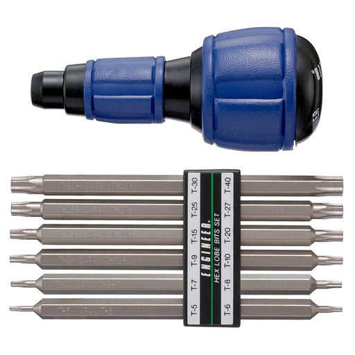 Engineer Master Grip 6-Bit Driver Set Special Screw Compatible - DR-51-Kiichin - The #1 Place for Japanese Goods in Your Hand!