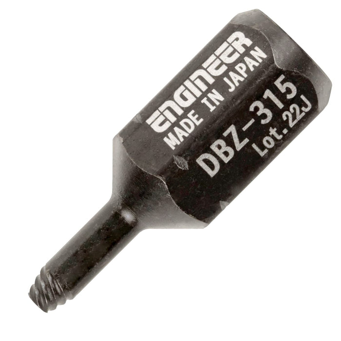 Engineer Nejisaurus Mogura DBZ-315 Ultra-Short Bit Set for Removing Crushed Screws 1.5mm Hex Hole-Kiichin - The #1 Place for Japanese Goods in Your Hand!