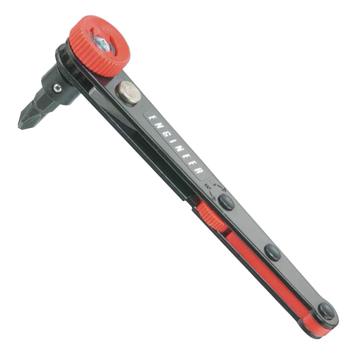 Engineer Offset Ratchet DR-05 Black 2-6mm 40mm Tip Thickness - Professional Tool-Kiichin - The #1 Place for Japanese Goods in Your Hand!