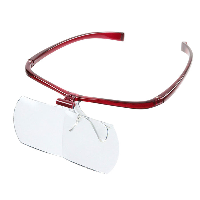 Engineer 2.3X Glasses Type Magnifier - Red SL-102 Model-Kiichin - The #1 Place for Japanese Goods in Your Hand!