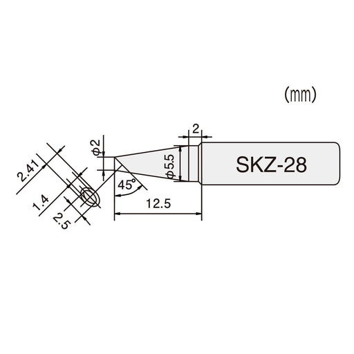 Engineer Brand SKZ-28 Soldering Iron Tip - Superior Quality-Kiichin - The #1 Place for Japanese Goods in Your Hand!