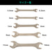 Engineer Brand Ts-05 Open Spanner Set 5-Piece Premium Quality Tools-Kiichin - The #1 Place for Japanese Goods in Your Hand!