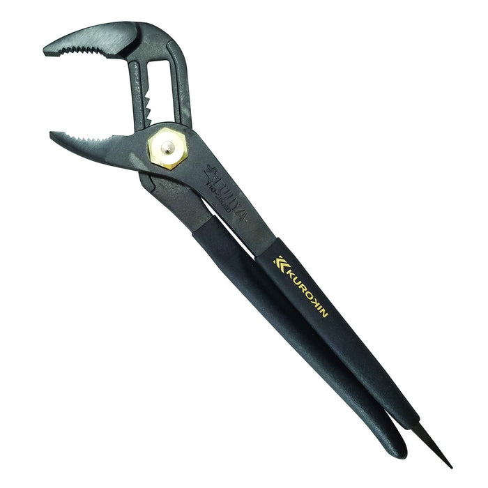 Fujiya 110-250Sd-Bg Water Pump Pliers Black Gold w/ Spring & Driver-Kiichin - The #1 Place for Japanese Goods in Your Hand!