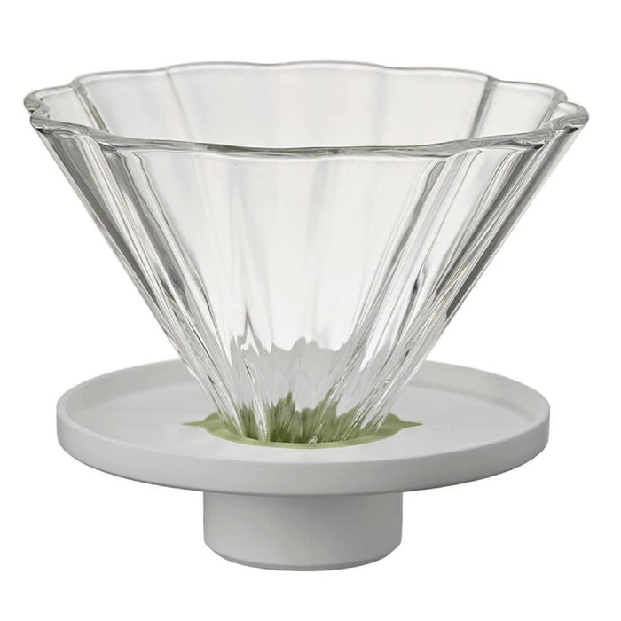 Hario Chacha Dripper Bouquet White 1-4 Cups Coffee Maker Cdb-02-W