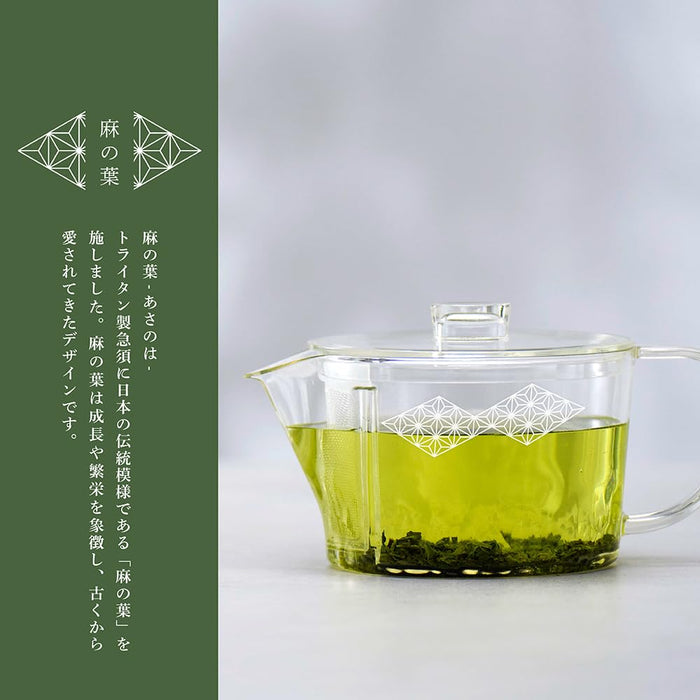 Hario 450Ml Filter-In Teapot Asanoha Design Tritan Dishwasher Safe