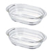 Hario HGZO-1812 Heat-Resistant Glass Gratin Dish Set of 2 Japan-Kiichin - The #1 Place for Japanese Goods in Your Hand!