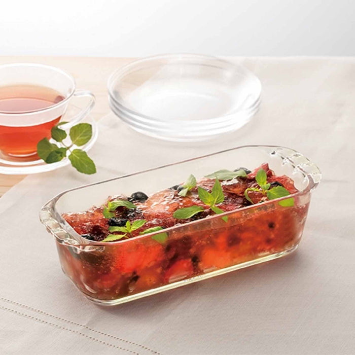 Hario Heat-Resistant Glass Gratin Dish 850ml Pound Cake Mold Japan Made-Kiichin - The #1 Place for Japanese Goods in Your Hand!