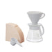 Hario V60 Ceramic Dripper Set 1-4 Cups White XVDD-3012W Japan-Kiichin - The #1 Place for Japanese Goods in Your Hand!