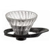 Hario V60 VDGR-01-B Glass Dripper 1-2 Cups Japan Black-Kiichin - The #1 Place for Japanese Goods in Your Hand!