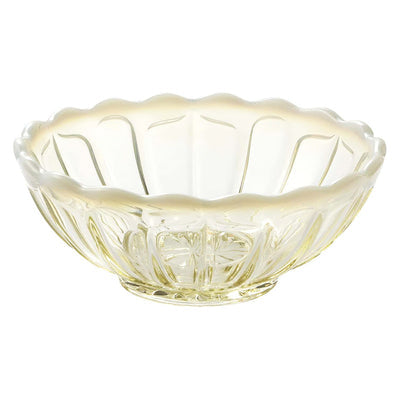 Hirota Glass Japan Yukinohana Sundae Bowl - Yellow Delight