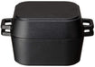 Ishigaki Industry Japan Iron Casting 18.5X14.5X10Cm 980Ml Capacity with Lid - Premium Quality Kitchenware-Kiichin - The #1 Place for Japanese Goods in Your Hand!