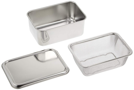 Village Blacksmith Kanda Kan Tofu Drainer Set Stainless Steel Made in Japan-Kiichin - The #1 Place for Japanese Goods in Your Hand!