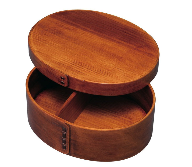 Yamaya Lacquerware Large Wooden Bento Box with Dividers Lacquer Finish-Kiichin - The #1 Place for Japanese Goods in Your Hand!