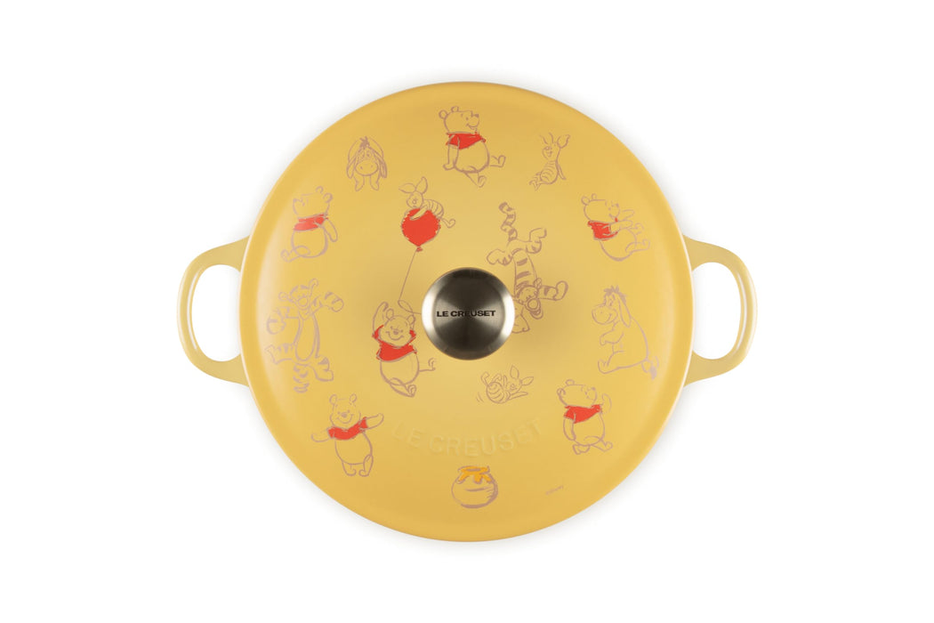 Le Creuset Quince Yellow Disney 22cm Marmit Pot Direct Flame IH Compatible-Kiichin - The #1 Place for Japanese Goods in Your Hand!
