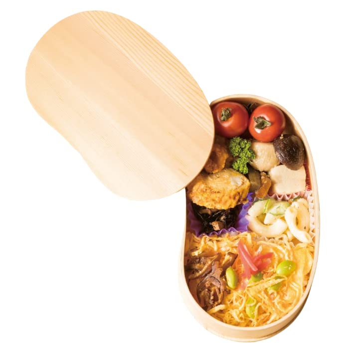 Yamaya Lacquerware Shop Magewappa Wooden Bean-Shaped Bento Lunch Box Natural-Kiichin - The #1 Place for Japanese Goods in Your Hand!