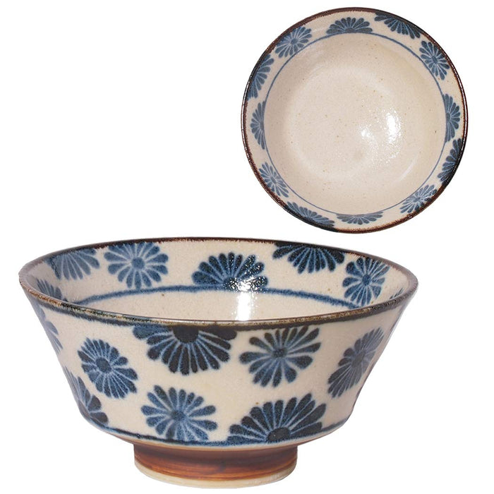 Minoru Pottery Mino Ware Nanpu 5-Inch Flower Reverse Type Bowl-Kiichin - The #1 Place for Japanese Goods in Your Hand!