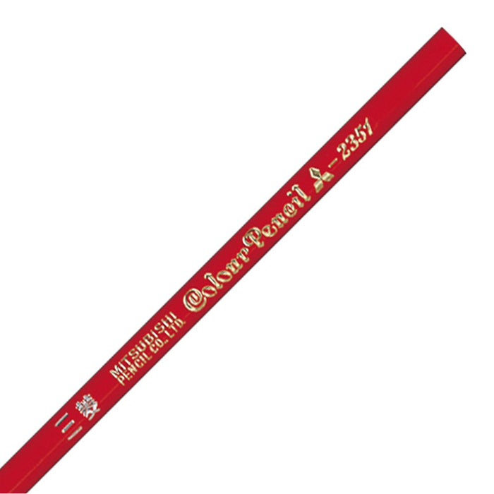 Mitsubishi Pencil Vermilion Colored Pencils K2351 - Pack of 12-Kiichin - The #1 Place for Japanese Goods in Your Hand!