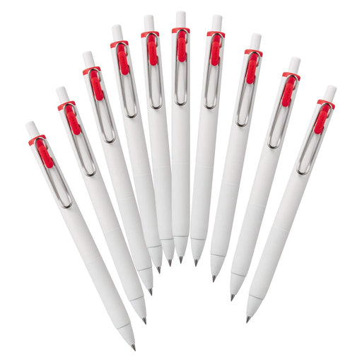 Mitsubishi Pencil Uniball One Gel Ballpoint Pen Red 0.5 10-Piece Pack-Kiichin - The #1 Place for Japanese Goods in Your Hand!