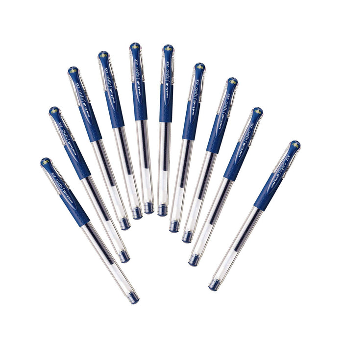 Mitsubishi Pencil Uniball Signo Gel Pen Blue Black 0.38mm 10-Pack-Kiichin - The #1 Place for Japanese Goods in Your Hand!