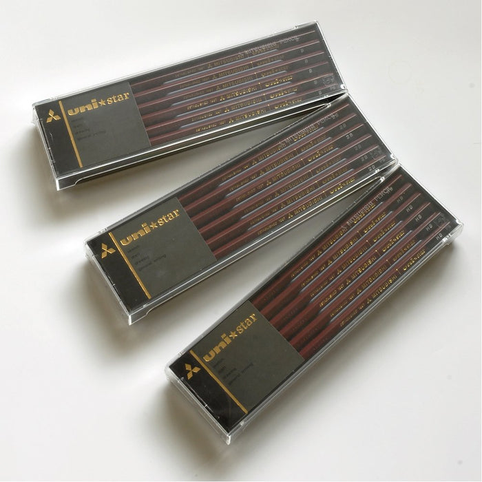 Mitsubishi Pencil Unistar 4B Pack of 12 - Premium Quality Mitsubishi Pencils-Kiichin - The #1 Place for Japanese Goods in Your Hand!