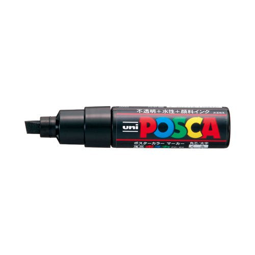 Mitsubishi Pencil Uni Posca Pc8K.24 Water-Based Pigment Marker Bold Square Lead Black-Kiichin - The #1 Place for Japanese Goods in Your Hand!