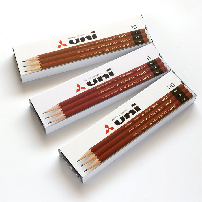 Mitsubishi Pencil Uni-K HB Quality 1 Dozen Paper Box Pencils by Mitsubishi-Kiichin - The #1 Place for Japanese Goods in Your Hand!
