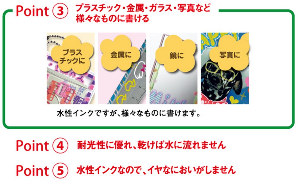 Mitsubishi Pencil White Posca Extra Fine Water-Based Pen 10 Pieces Pack-Kiichin - The #1 Place for Japanese Goods in Your Hand!