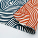 Musubi Furoshiki 3-Way Isa Pattern Double-Sided Knot Eyes Orange 104Cm Cotton - Japanese-Kiichin - The #1 Place for Japanese Goods in Your Hand!