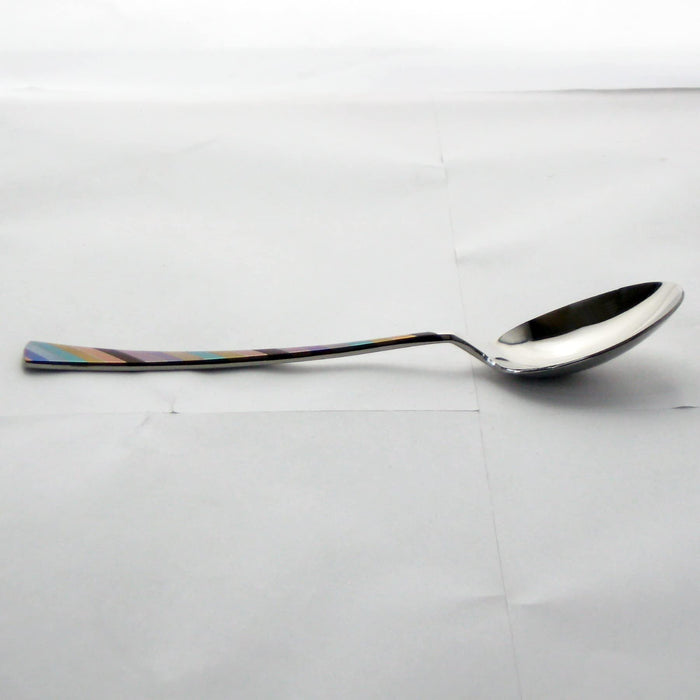 Nagao Niji Dinner Spoon 17.8cm Stainless Steel Multi-Colored Japan Made-Kiichin - The #1 Place for Japanese Goods in Your Hand!