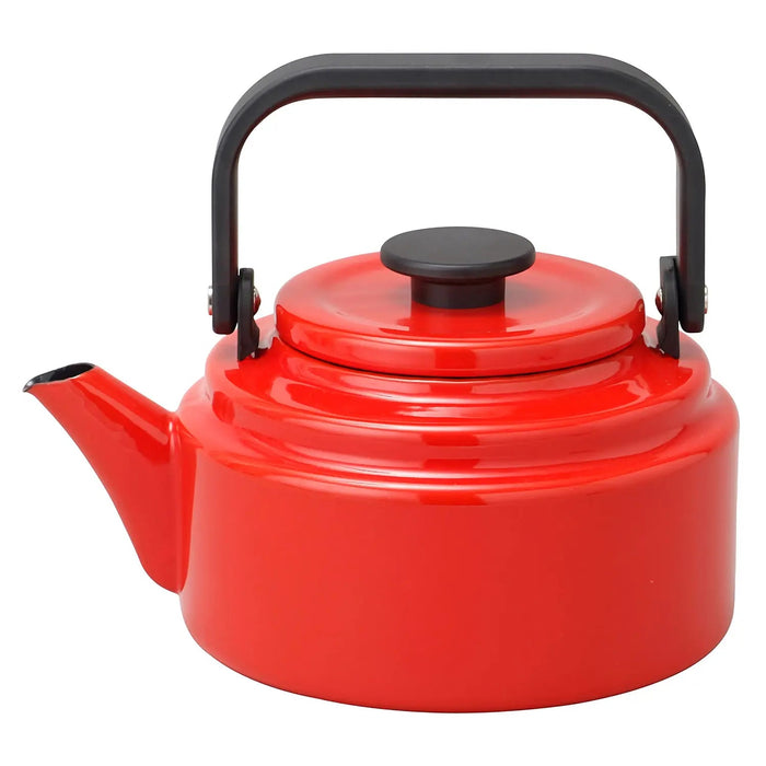Noda Horo AM Kettle 2.0L Red - Premium Quality and Stylish Design for Your Kitchen-Kiichin - The #1 Place for Japanese Goods in Your Hand!