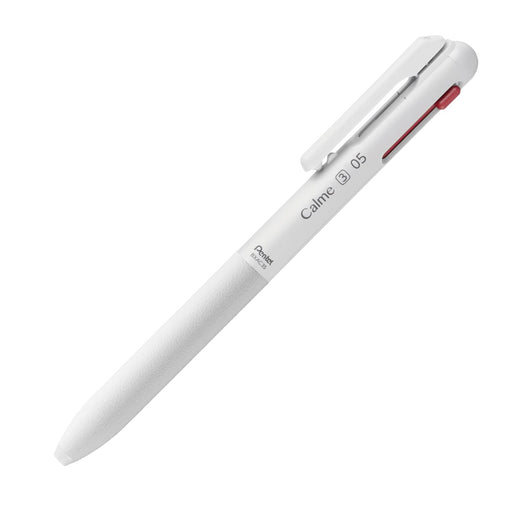 Pentel Calme 3-Color Ballpoint Pen 0.5mm Grayish White - BXAC35W-Kiichin - The #1 Place for Japanese Goods in Your Hand!