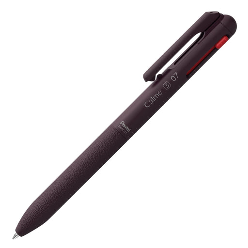 Pentel Calme Calme Limited 3-Color 0.7mm Ballpoint Pen in Chestnut Purple-Kiichin - The #1 Place for Japanese Goods in Your Hand!