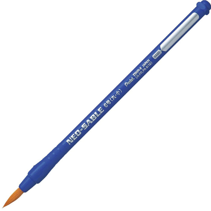 Pentel Art Brush Pack of 5 - Neo Sable Round No. 6 - XZBNR-6 Series-Kiichin - The #1 Place for Japanese Goods in Your Hand!
