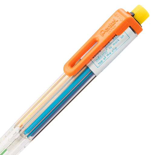 Pentel Arts 8-Color Automatic Pencil with Assorted Accent Clip Colors 1 Pack-Kiichin - The #1 Place for Japanese Goods in Your Hand!