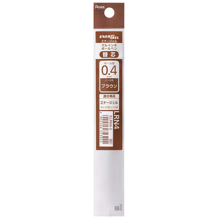 Pentel Energel 0.4mm Brown Ballpoint Pen Refill Xlrn4-E Pack of 10-Kiichin - The #1 Place for Japanese Goods in Your Hand!