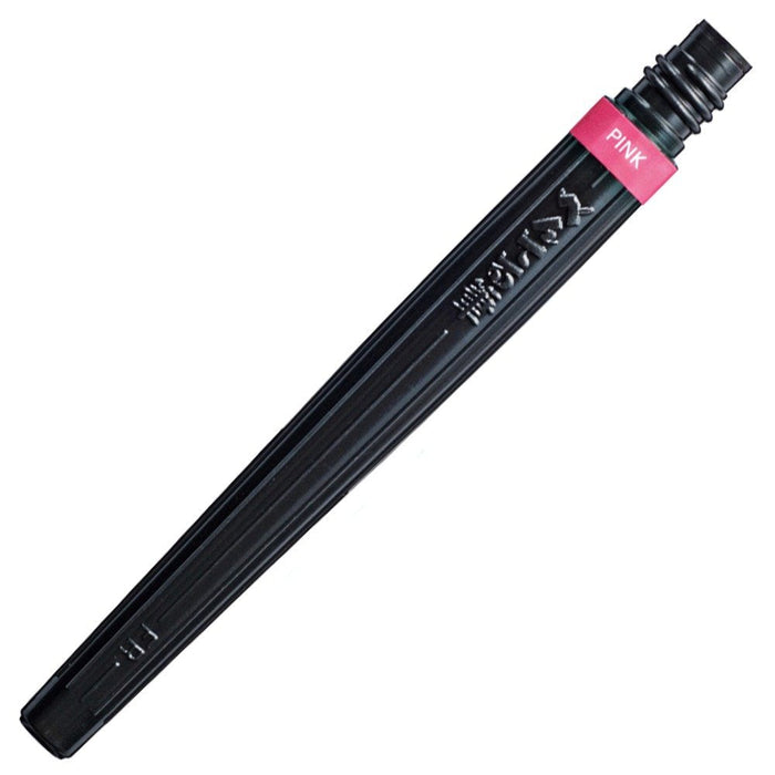 Pentel Art Brush XFR-109 Pink Brush Pen with Set of 10 Cartridges-Kiichin - The #1 Place for Japanese Goods in Your Hand!