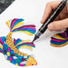 Pentel Dual Metallic Blush Black and Red Xgfh-Da Pen-Kiichin - The #1 Place for Japanese Goods in Your Hand!