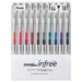 Pentel EnerGel Infree 0.4mm Gel Ink Ballpoint Pen 10 Colors Pack BLN74TL-10-Kiichin - The #1 Place for Japanese Goods in Your Hand!