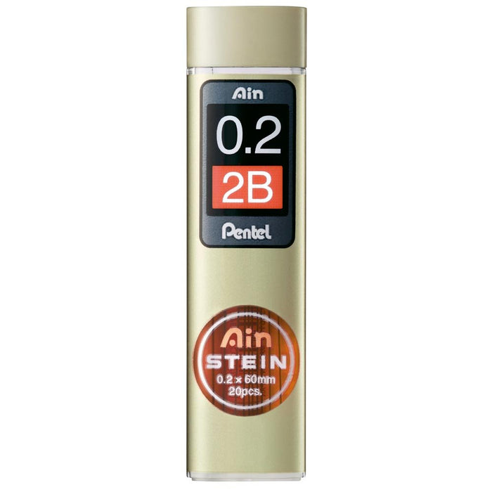 Pentel Ein Stein 0.2mm 2B Mechanical Pencil Refills 5 Pieces Pack-Kiichin - The #1 Place for Japanese Goods in Your Hand!