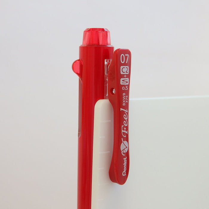 Pentel Feel 2+S 0.7 Multifunctional Ballpoint Pen Metallic Red-Kiichin - The #1 Place for Japanese Goods in Your Hand!