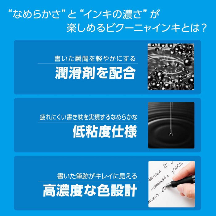 Pentel Bxb115-C Clear Blue Ballpoint Pen Oil-Based 0.5 Tip Pack of 10-Kiichin - The #1 Place for Japanese Goods in Your Hand!